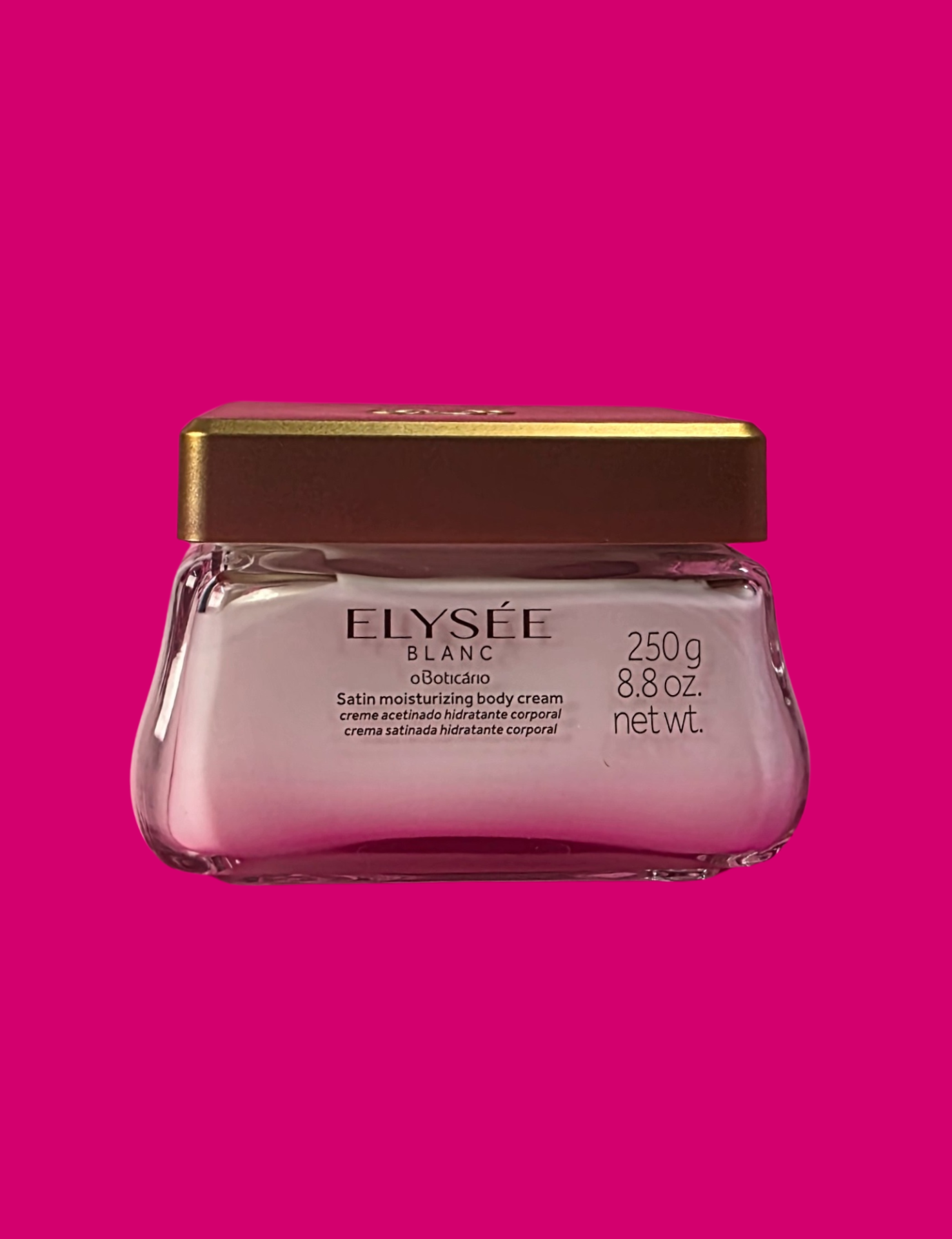 Como usar: Aplicar o Creme Hidratante Acetinado Elysée Nuit no corpo todo após o banho ou sempre que desejar.  Evite o contato com os olhos. Não aplicar em pele irritada ou lesionada. Descontinue o uso em caso de sensibilização. Conserve o produto longe do calor excessivo. Mantenha fora do alcance de crianças. Dermatologicamente testado. COMPOSIÇÃO: AQUA (WATER); GLYCERIN; CAPRYLIC/CAPRIC TRIGLYCERIDE; PARFUM(FRAGRANCE); GLYCERYL STEARATE; DIMETHICONE; CETYL ALCOHOL; STEARYL ALCOHOL; ALUMINUM STARCH OCTENYLSUCCINATE; DICAPRYLYL ETHER; BUTYROSPERMUM PARKII\n BUTTER [BUTYROSPERMUM PARKII (SHEA) BUTTER]; POLYSORBATE 60; SORBITAN STEARATE; PEG-100 STEARATE; PEG-120 DISTEARATE; PHENOXYETHANOL; BENZYL ALCOHOL; XANTHAN GUM; STEARIC ACID; TOCOPHERYL ACETATE; TOCOPHEROL; CI 19140 (YELLOW 5); CI 17200 (RED 33); SODIUM SULFATE; SODIUM CHLORIDE; ALERGENOS / ALERGÉNICOS / ALLERGENS: ALPHA-ISOMETHYL IONONE; BENZYL SALICYLATE; CITRONELLOL; COUMARIN; GERANIOL; HYDROXYCITRONELLAL; LIMONENE; LINALOOL\n\nColoca os componentes de plástico no ecoponto amarelo. \nEsvazia o frasco de vidro e coloca-o no ecoponto verde.\nColoca a embalagem de papel exterior no ecoponto azul. \nSepara o envólucro e coloca-o no ecoponto azul.  Crafted in Brazil Marca Brasileira Somos a maior e mais amada marca de beleza do Brasil